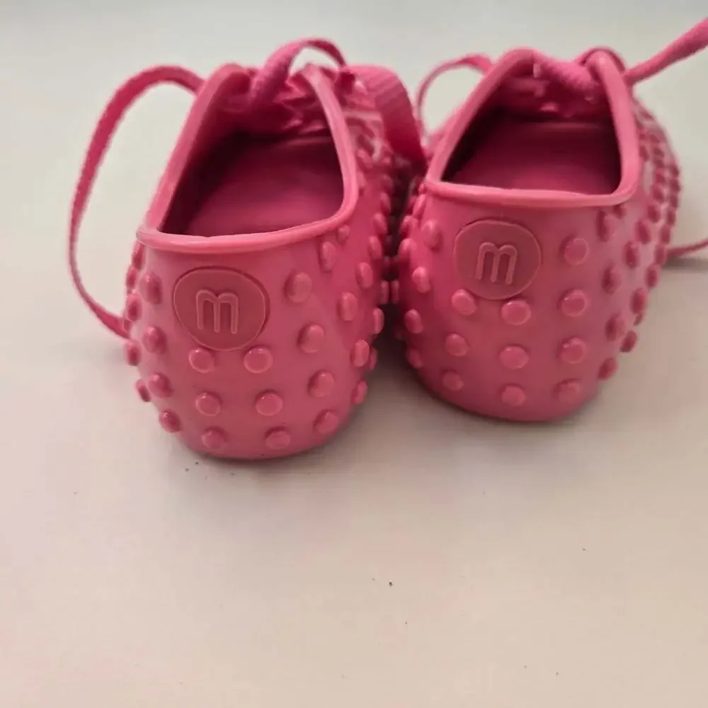 Mini Melissa Pink Poliboha Kids Jelly Sneakers Baby Size 7